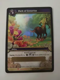 Path Of Cenarius - Fields Of Honor - World Of Warcraft WoW TCG Loot NM - Image 1