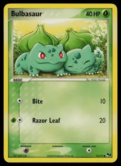 Bulbasaur - 12/17 - Pokemon Card Pop Series 2 Promo Common - NM - Image 1