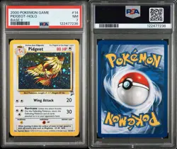 Pokemon 2000 Game #14 Pidgeot-Holo Base II PSA 7 NM - Image 3