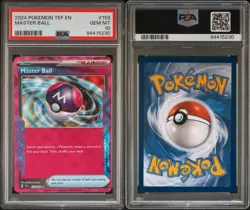 PSA 10 Master Ball English Pokemon Temporal Forces 153/162 ACE SPEC Rare - Image 3