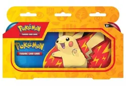 Pokemon TCG: Back to School Pencil Case Pikachu 1 Branded Tin & 2 Booster Packs - Image 1