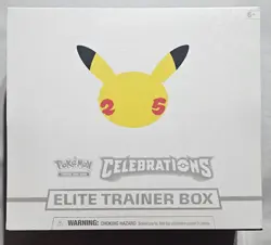 Pokemon Celebrations Elite Trainer Box 25th Anniversary *Tear* Read Description - Image 1
