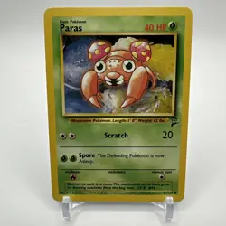 Paras 85/130 Pokemon TCG 2000 Original Base Set 2 Regular Unlimited Common NM - Image 1