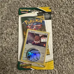 Pokemon TCG Evolving Skies Checklane Blister Pack with Eevee Promo SEALED - Image 1