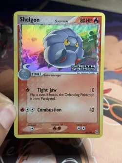 Shelgon 53/113 2006 Pokemon EX Delta Species Reverse Holo Stamped Card MP - Image 3