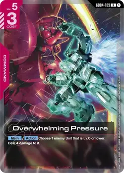 Gundam Card Game Overwhelming Pressure Rare Phantom Aria GD04-109 - Image 1