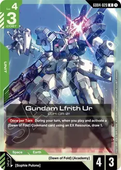 Gundam Card Game Gundam Lfrith Ur Rare Phantom Aria GD04-020 - Image 1