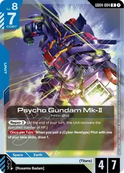 Gundam Card Game Psycho Gundam Mk-II Rare Phantom Aria GD04-004 - Image 1