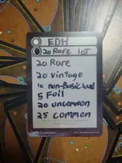 EDH Commander 100 Card Lot Pack Magic the Gathering MTG 20 Rare w/ VINTAGE - Image 1