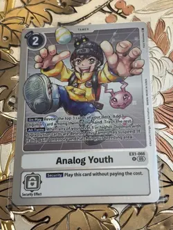 Digimon Card Game Analog Youth (Reprint) Rare Advanced Generation EX1-066 - Image 1
