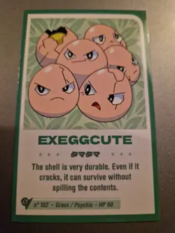Pokemon Peru Exclusive Shining Infinity Non Holo Card Exeggcute - Image 1