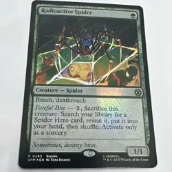 Magic The Gathering P 0285 Radioactive Spider Foil Promo Card (MTG) - Image 1