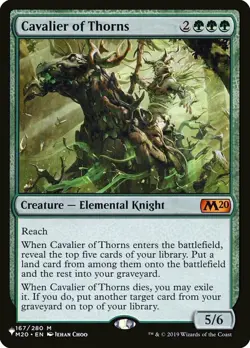 Cavalier of Thorns - The List ~ Near Mint The List MTG Magic UltimateMTG Green C - Image 1