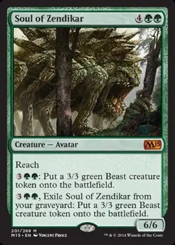 Soul of Zendikar - Foil ~ Moderately Played Magic 2015 M15 MTG Magic UltimateMTG - Image 1