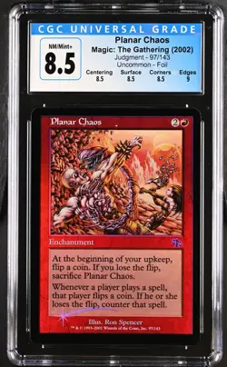 PLANAR CHAOS Judgment Foil U CGC 8.5 Q+ MTG [Nostalgium] - Image 1