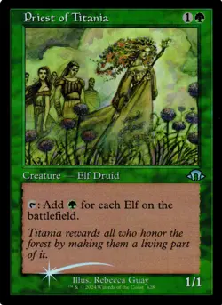 Priest of Titania (Retro Frame) Foil – Modern Horizons 3 428 MH3 • U - Image 1