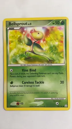 2008 Pokemon Bellsprout 85/146 Legends Awakened Common Lightly Played - Image 1