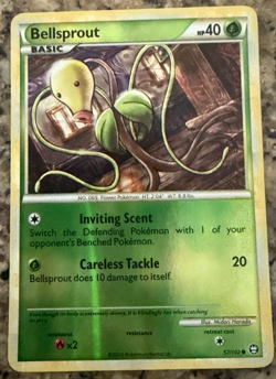 Bellsprout 57/102 HS Triumphant Common Reverse Holo NM/LP Pokemon TCG 2010 - Image 1