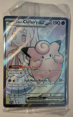 Pokemon TCG Lillie's Clefairy ex 195 Scarlet & Violet Promo Cards Holo SEALED - Image 1