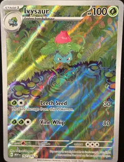Pokemon Ivysaur Illustration Rare Holo Sv: Scarlet & Violet 151 167/165 Eng 100… - Image 1