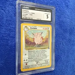Clefable Pokemon (1999) Jungle - 1/64 Holo CGC 5 - Image 2