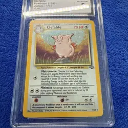 Clefable Pokemon (1999) Jungle - 1/64 Holo CGC 5 - Image 4