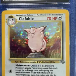 Clefable Pokemon (1999) Jungle - 1/64 Holo CGC 5 - Image 5