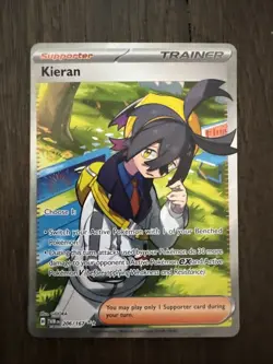 Kieran 206/167 Twilight Masquerade Ultra Rare Pokemon Near Mint - Image 1