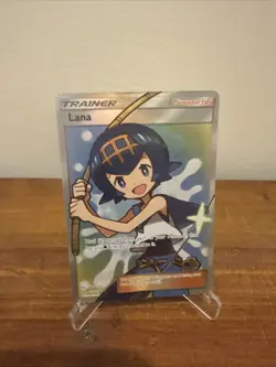Lana Sun & Moon Ultra Prism Holo Trainer 150/156 Full Art Pokemon - Image 1