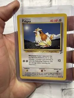 Pidgey 86/130 Pokemon Base Set 2 Unlimited Vintage NM/MT Common Nintendo WOTC - Image 1