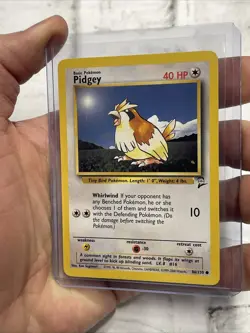 Pidgey 86/130 Pokemon Base Set 2 Unlimited Vintage NM/MT Common Nintendo WOTC - Image 2