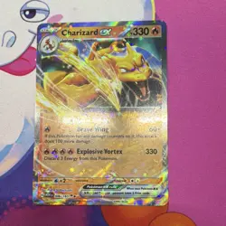 Charizard ex 006/165 Scarlet & Violet 151 Full Art Holo Double Rare Eng 2023 - Image 1