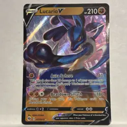 The Pokemon Company Lucario V 27/73 Champions Path Ultra Rare Holo 210HP Basic - Image 1