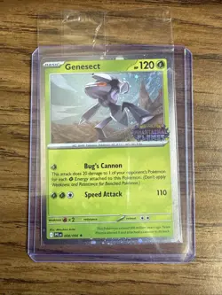 Pokemon Sealed Genesect 008/094 Phantasmal Flames Stamped Best Buy Promo - Image 1