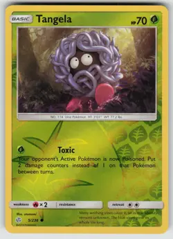 Tangela 5/236 Common Cosmic Eclipse Pokemon Reverse Holo Near Mint - Image 1