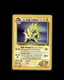 Lt. Surge's Jolteon 28/132 R Gym Challenge PokemonWOTC 2000 EN LP - Image 1