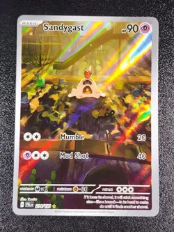 PRINT ERROR Sandygast 214/193 SV:Paldea Evolved IR Pokemon TCG NM/M - Image 1