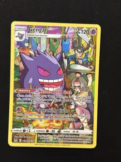 Pokemon Gengar Ultra Rare Full Art Holo Lost Origin TG06/TG30 Eng 120 HP - Image 2