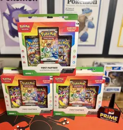 Pokemon First Partner Illustration Collection Series 1 (LOT OF 3)!!! - Image 1