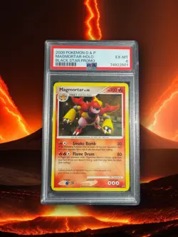 2008 Pokemon D&P Black Star Promo Magmortar Holo #DP20 PSA 6 EX-MT - Image 1