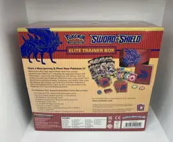 Pokemon TCG Sealed Sword and Shield Base Set ETB Elite Trainer Box Zacian - Image 2