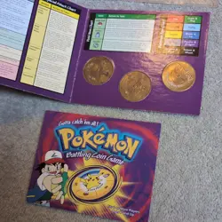 Vintage Pokemon Battling Coin Game 2000 - Venonat, Nidoking, Oddish - Image 4