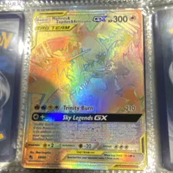 Pokemon Moltres & Zapdos & Articuno GX 69/68 Hidden Fates Secret Full Art Holo - Image 1