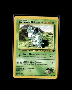 Giovanni's Nidoran F 75/132 C Gym Challenge PokemonWOTC 2000 EN LP - Image 1