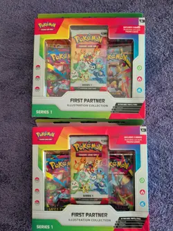 2 Pokemon TCG First Partner Illustration Collection Series 1 - Image 1