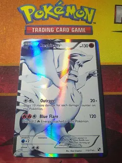 Pokemon TCG Reshiram Illustration Rare 113/114 Black And White 2011 LP - Image 2