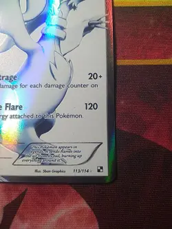 Pokemon TCG Reshiram Illustration Rare 113/114 Black And White 2011 LP - Image 4