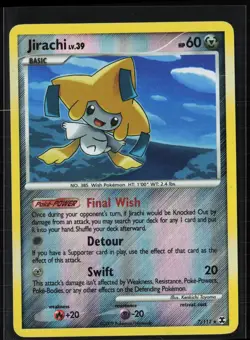 Jirachi 7/111 Holo Rare Rising Rivals Pokemon Reverse Holo Moderately Played - Image 1