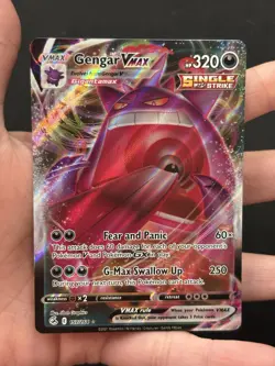 Pokemon Gengar VMAX Full Art Holo Swsh08 Fusion Strike 157/264 320 HP - Image 1