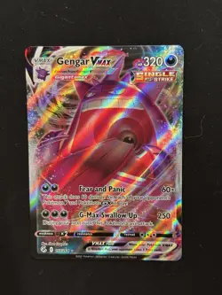 Pokemon Gengar VMAX Full Art Holo Swsh08 Fusion Strike 157/264 320 HP - Image 3